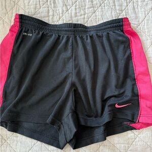 Nike Women's Athletic Shorts in Black and Pink
